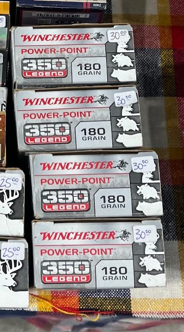 Winchester 350 LEGEND 180 grain hunting ammo