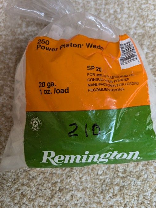 Remington RP20 Wads