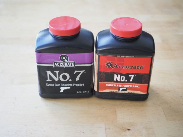 Two 1 lb factory sealed cans of Accurate #7