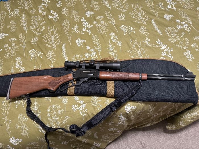Marlin 30-30 336c lever action, Nikon scope, sling