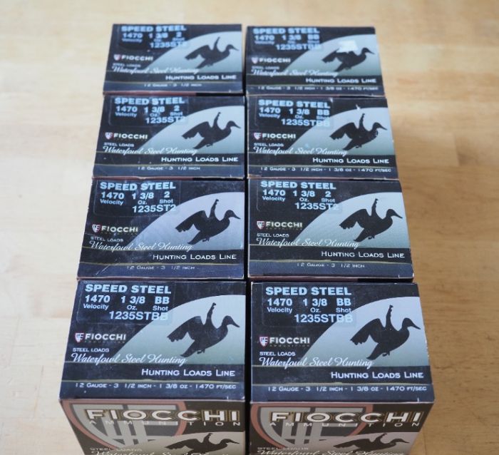 200 rounds Fiocchi 12 Gauge 3.5&quot; Steel BB and #2