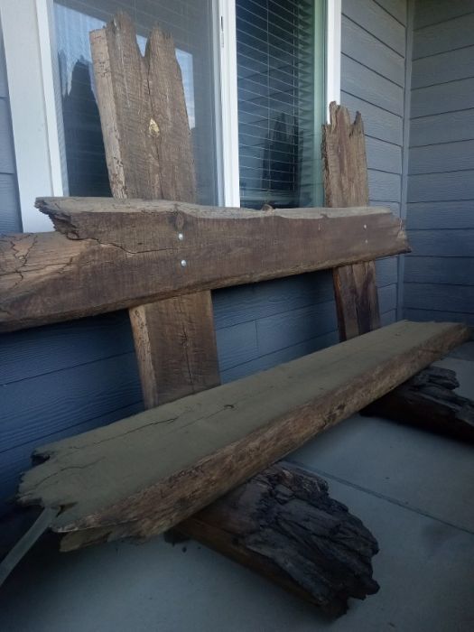 Custom Live Edge Bench