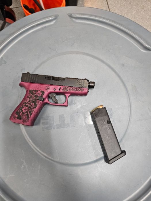 Glock 43X - Rare Black Cherry/Floral Frame - Mint