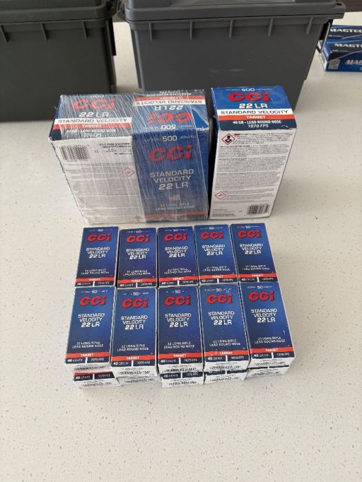 CCI standard velocity 22 lr target 40 grain 1070fs