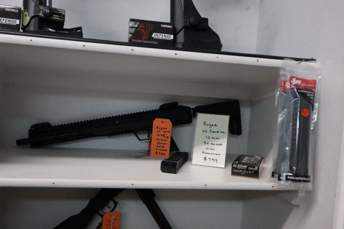 RUGER LC CARBINE 10MM SA RIFLE, 16.25&quot;TB, FOLDS