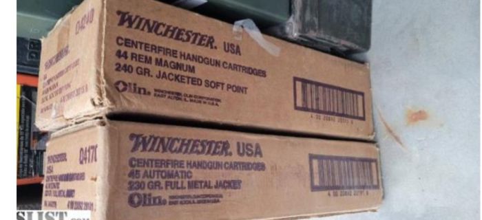 Winchester 45 ACP auto ammo