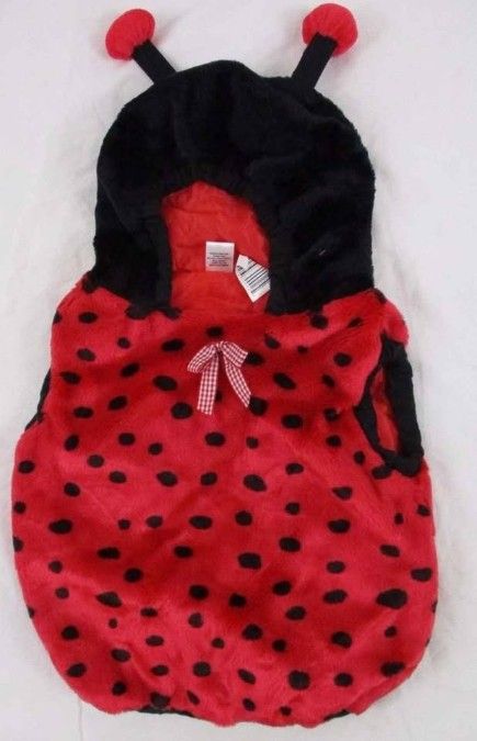 Lady Bug Infant Costume Halloween Vest 24 Mo. Red 