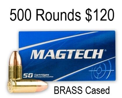 IN STOCK 9mm CCi Blazer Brass 115 or 124 grain