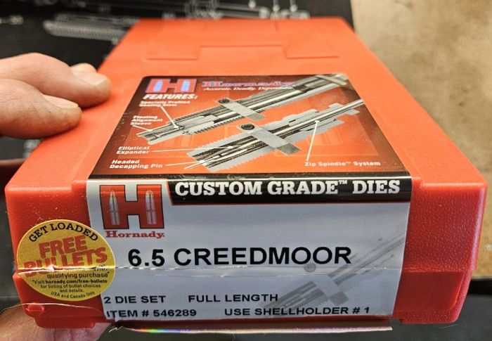 6.5 Creedmoor dies - Hornady Custom Grade