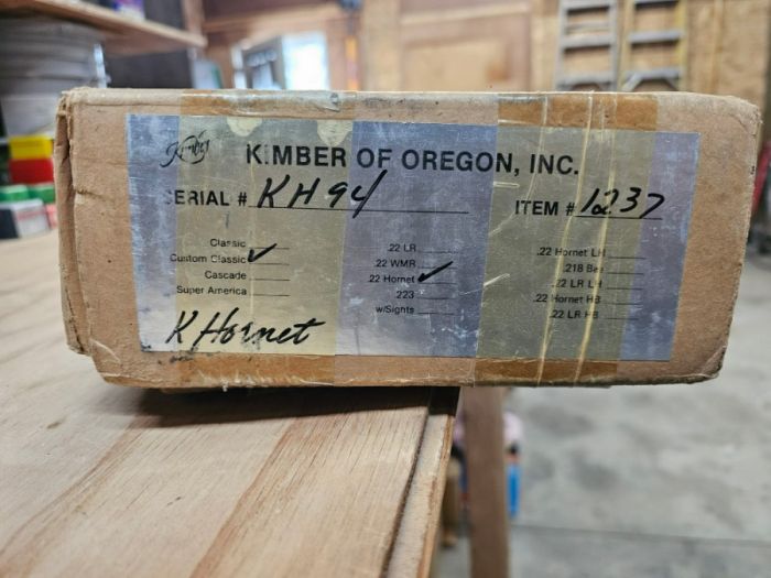 Rare Kimber of Oregon Custom Classic .22K Hornet