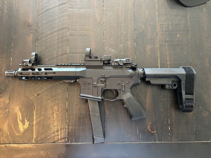 AR-15 Pistol 9mm 7.5” Barrel $900