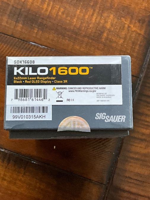 Sig Saur Kilo1600 Laser Rangefinder, New