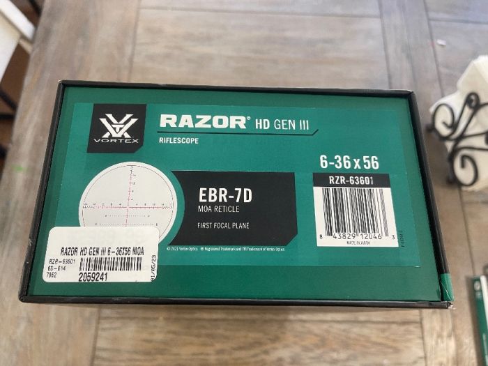 Vortex Razor Gen III 6-36x56 MOA