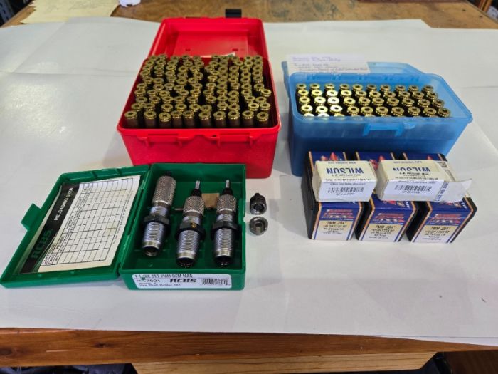 7mm Rem Mag reloading equipment