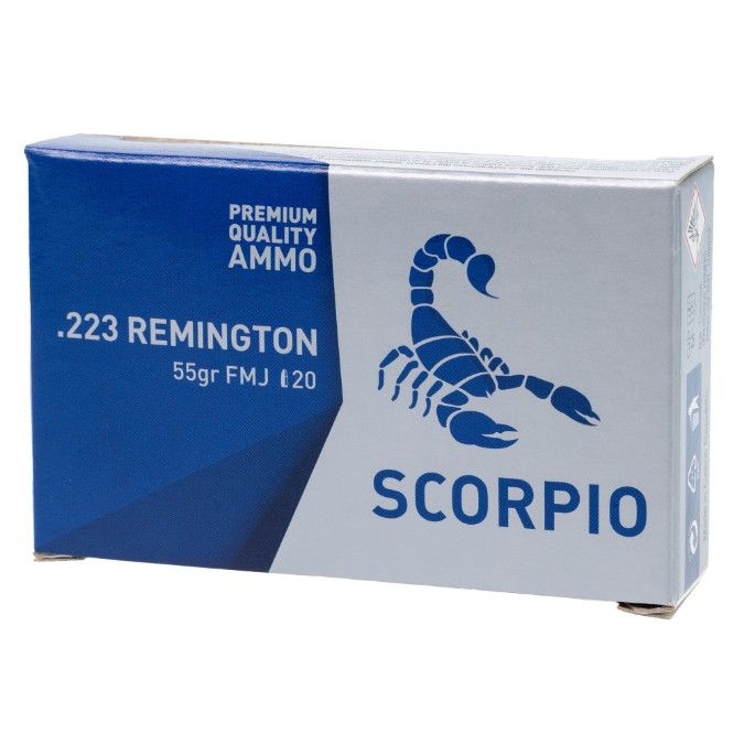 Scorpio 223rem 55gr FMJ 1000rds
