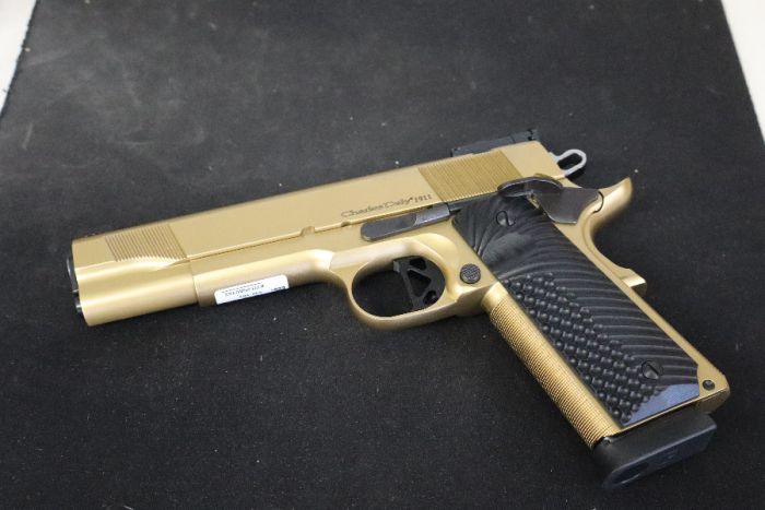 CHIAPPA 1911 EMPIRE, 5&quot;B, PVD GOLD, G10, 2-8 ITALY