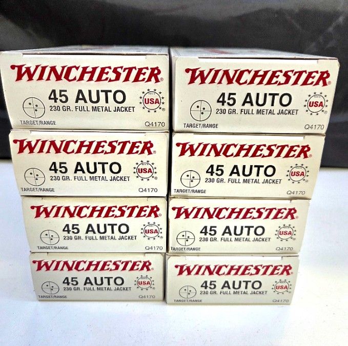 400 rounds, Winchester .45ACP ammo