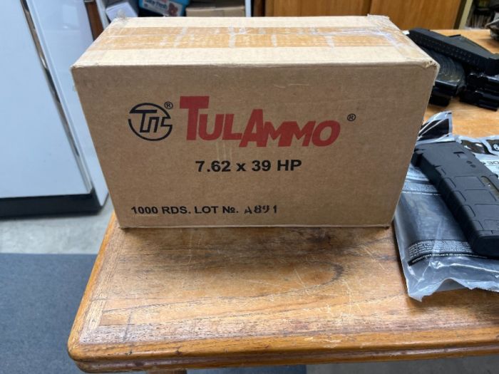 Tula Ammo 7.62x39. -1000 rounds-.  