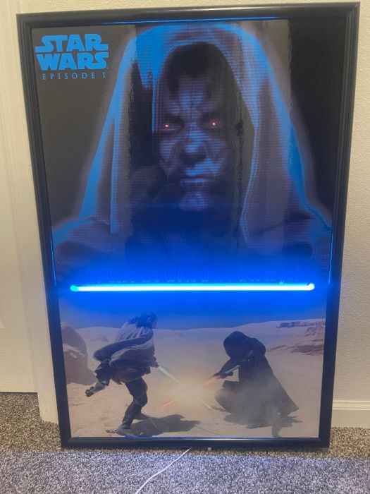Star Wars episode 1 lighted poster