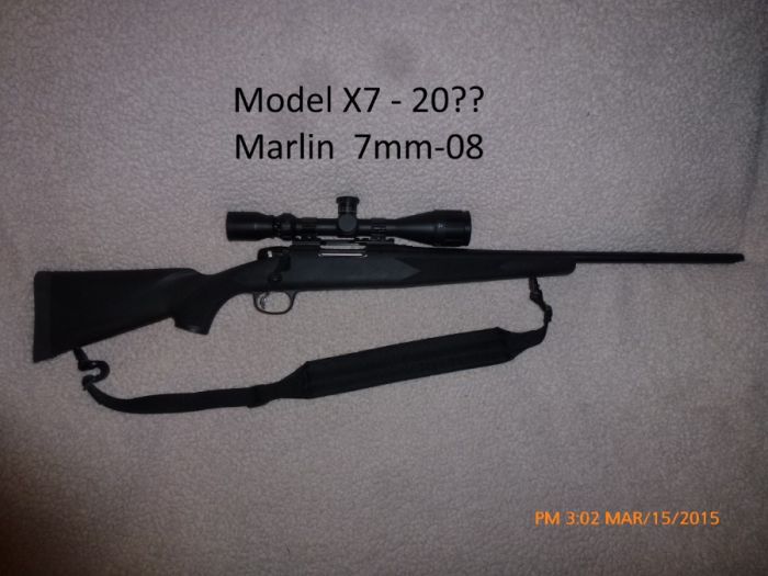 Marlin Model X7 7mm-08 w/ FM 9x40 Scope