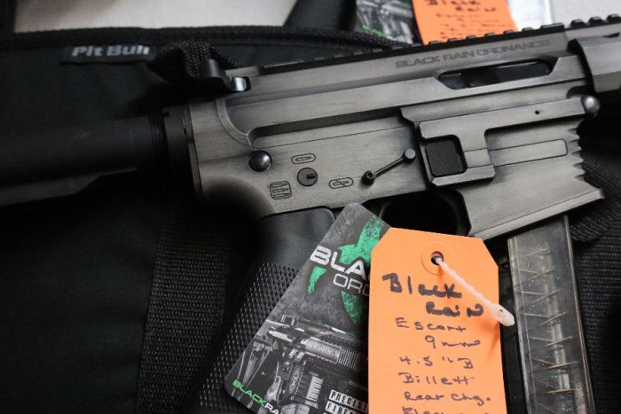 BLACK RAIN ESCORT, 9MM, 4.5&quot;CMB, BILLET, 6&quot;MLOK