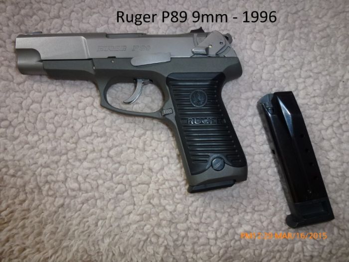 Ruger P89 9mm w/ (3) 10 rnd magazines