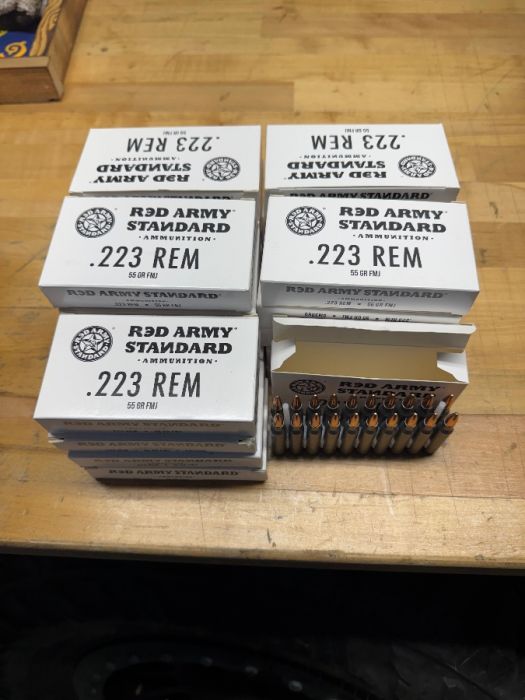 .223 55gr red army steel case - 500rds- $175