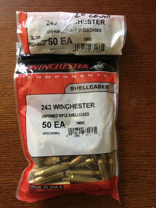 243 Winchester Brass-New-70 pieces