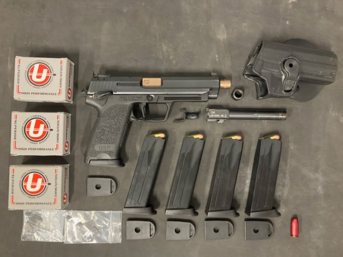 HK USP Expert 45acp Threaded Barrel, Upgrades