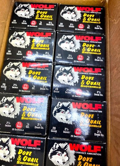 20ga Dove &amp; Quail shotshells 500