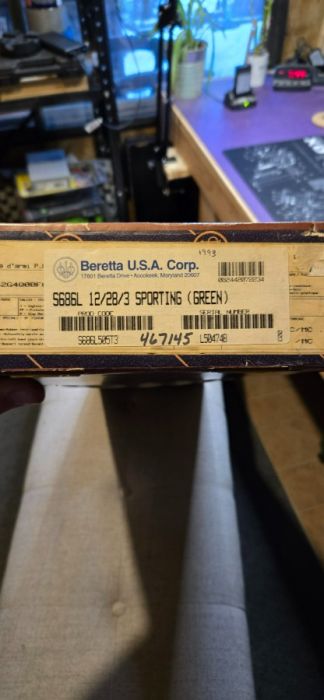 New Beretta 686 12GA, in box 1993 prodution