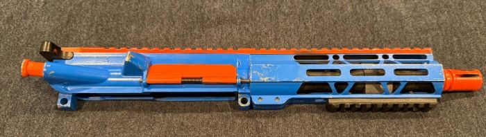 Blue and orange Zavier pistol 7 in upper .223 $125